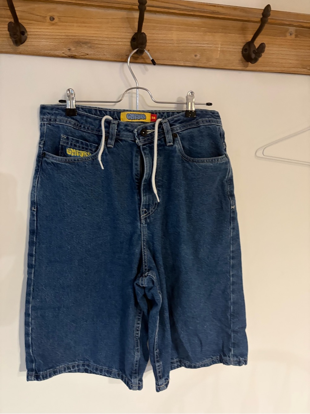 Empyre Men's Blue Denim Drawstring Jean Shorts
